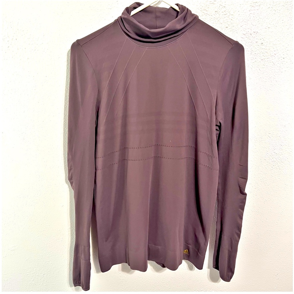 Adidas climalite long sleeve purple eggplant running shirt long sleeve sz large